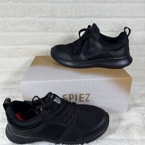 SPIEZ Women’s Shoes Black Sneakers Non Slip Waterproof Oilproof Workshoes Size 6
